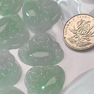 Live Supply of Jewelry, Fortune Buddha Jade Pendant, Natural Burmese Jade A-Grade Wholesale