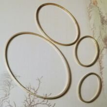 铜圈椭圆形配件圆圈吊坠ins风捕梦网diy欧美耳环项链配饰批发跨境
