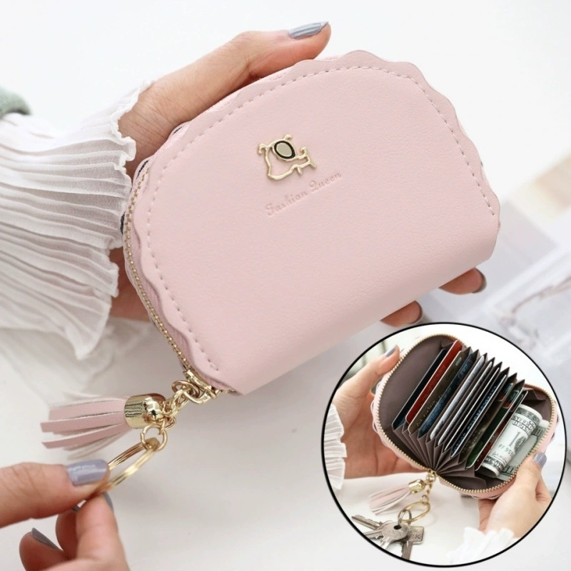 Card holder, universal cute small shoulder bag, fresh capacious hand loop bag, wallet