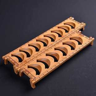 ✅ Kung Fu Tea Cup Storage Rack Rack Cup Drying Rack Tea Set Drain Rack Solid Wood Bamboo Tea Ceremony Accessories Tea Cup
