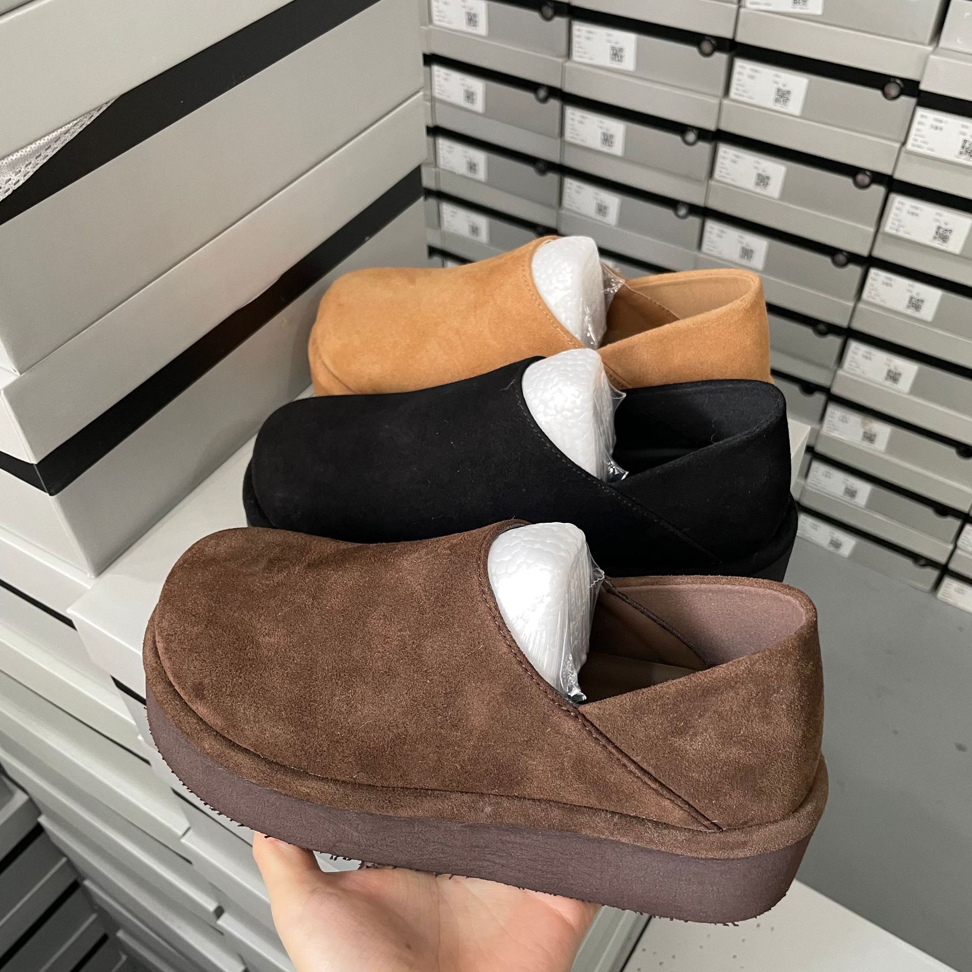 Mocassini slip-on da donna in vera pelle scarpe casual comode_voghion.com
