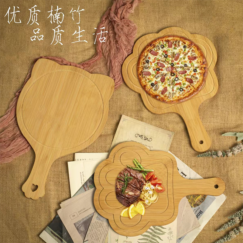 Cross-Border Cat Paw Pizza Tray Wooden Tray Food-Grade Household Trendy Tableware Special Fried Chicken Wooden Board Steak Baking Cross-Border Cat Paw Pizza Tray Wooden Tray Food-Grade Household Trendy Tableware Special Fried Chicken Wooden Board Steak Baking