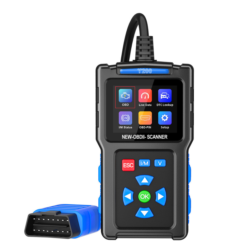 T200 Car Fault Diagnosis Instrument Obd2 Car Engine Tester Car Code Reader Battery Scan Smart