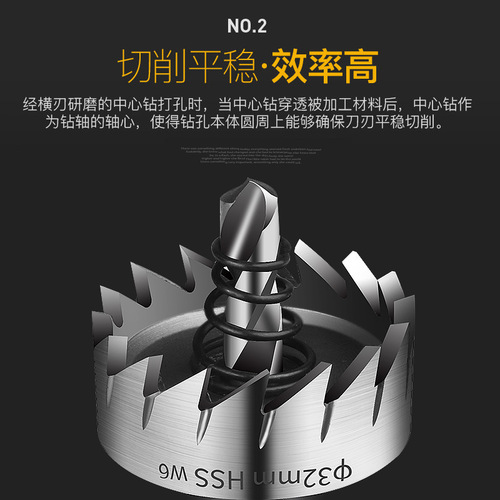 Metal stainless steel special high-speed steel hole opener drill bit iron sheet round aluminum alloy opening expansion and drilling artifact