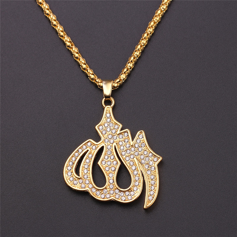 European and American Cross-Border Hip-Hop Jewelry Full of Diamonds, Rhinestone Alloy Jewelry, Pendant Necklaces, Men's Clothing Accessories, Old Money Style
