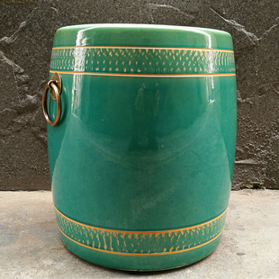 New Chinese style ceramic stool soft design drum stool side several sitting Pier decorative chair marbling dressing shoes round stool