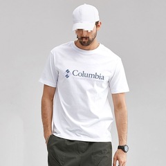 クロスボーダー割引漏れTシャツメンズ夏新作アウトドアスポーツレジャー通気性コットンラウンドネック半袖若者トレンド