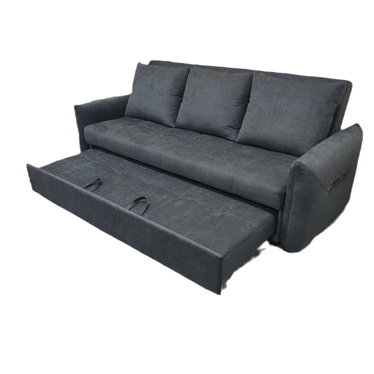 Sofá cama simple moderna, sofá cama plegable triple multifuncional para la sala de estar pequeña.