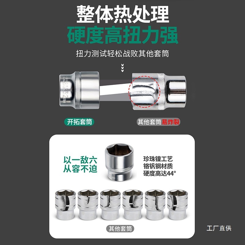 汽修工具套装棘轮扳手套筒组合套管维修汽车修理修车工具箱组套|undefined