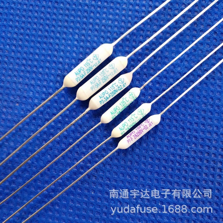 产销陶瓷电阻式圆管温度保险丝，2A105°c250V安规产品质量保证
