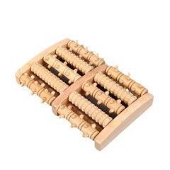 足裏マッサージ器木製ローラー式実木足足部足部マッサージ足器ツボボール家庭用