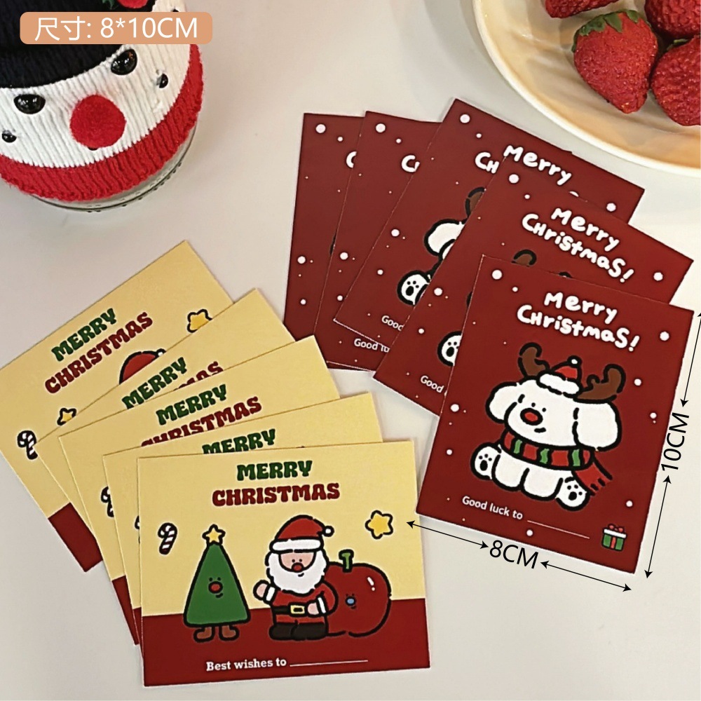 Tengyi original kraft bolsa de decoración cartón de regalo de Navidad accesorios de embalaje de chicas corazón de Navidad accesorios versátiles