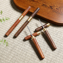 小号黑檀木茶针花梨普洱茶刀厂家批发茶道配件可刻LOGO