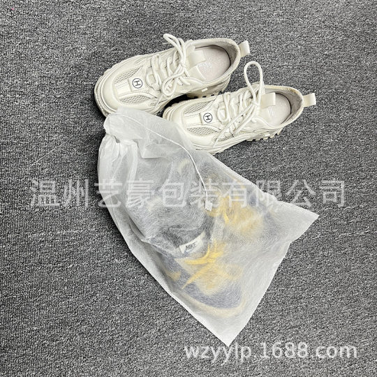 现货无纺布鞋袋晒鞋防黄袋鞋子收纳袋服装包包防尘袋可定制LOGO