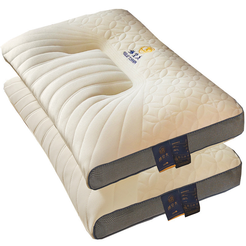 almohada de cápsula de nube almohada de cápsula espacial almohada de masaje antibacteriana un par de dormitorio de hotel de familia para estudiantes protege la columna cervical