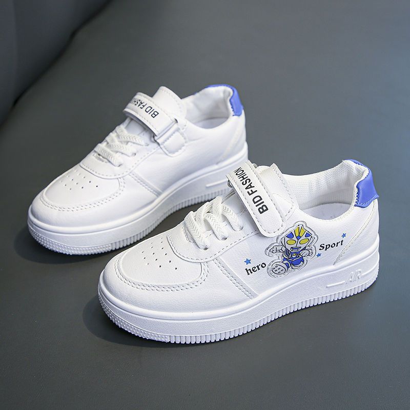 Zapatos blancos para niños 2025, zapatos casuales para estudiantes, zapatos deportivos transpirables de suela blanda para niños, zapatos casuales para niñas, marea