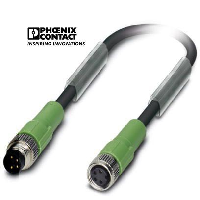 菲尼克斯传感器/执行器电缆SAC-4P-M 8MS/0,6-PUR/M 8FS