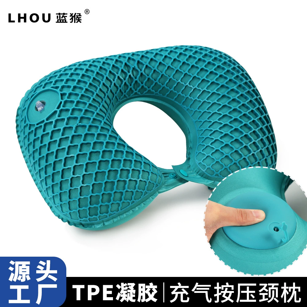 Гель прохладный надувная подушка u Нажмите на спящую подушку для шеи
