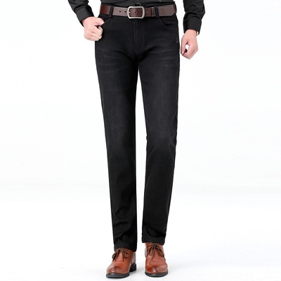 Autumn and winter 2022 man Men's Jeans leisure time business affairs Straight Versatile middle age men's wear trousers wholesale