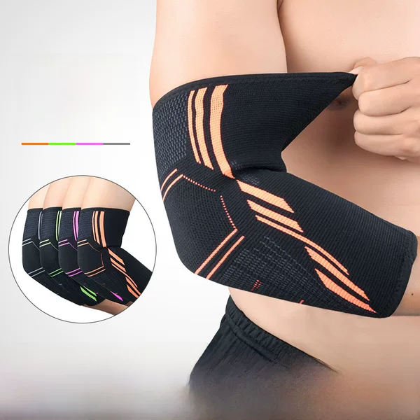 Wholesale Sports Elbow Guard Breathable Pressurized Arm Cover Basketball Tennis Badminton Support Non-slip Elbow Guard