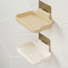 免打孔香皂盒壁挂式卫生间置物架家用盒子肥皂盒墙上沥水墙面收鑫