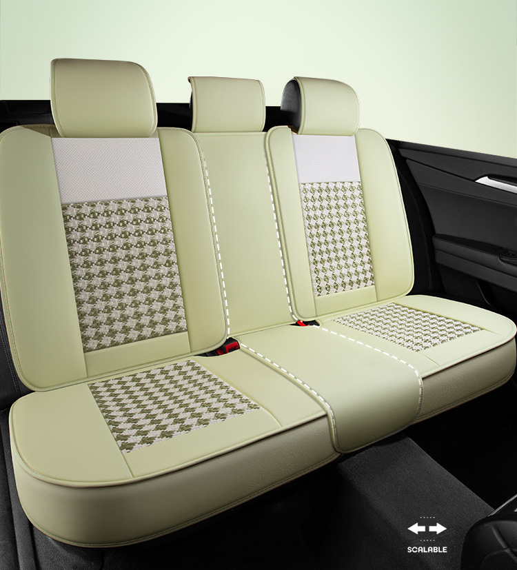 Car Seat Cover for All Seasons, Summer Ice Silk Breathable Car Seat Cover, Popular Full-Coverage Seat Cushion, Wholesale