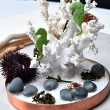 新品仿真造型石头鹅卵石中餐西餐摆盘装饰 滴胶蜡烛黏土创意模具