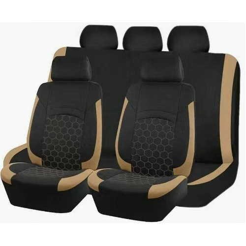 Football-Themed Car Seat Cushion, Color-Blocking, Stylish, All-Season Universal Car Seat Cover, Full Car Decoration, Multi-Color Set