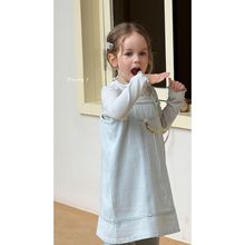 女童套装儿童牛仔背带裙2025秋冬韩复古牛仔无袖连衣裙女宝宝背心