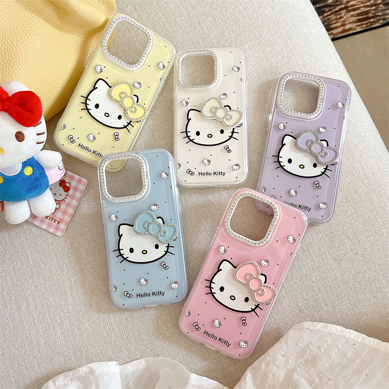 漫画フラッシュダイヤモンドリボン KT 猫 iPhone14/13 11 Apple 16/15 PROMAX 携帯電話ケース 12 セットに適しています|undefined