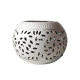 Factory direct supply hot cross-border outdoor iron solar lamp imitation ceramic hollow lawn lamp courtyard landscape lantern