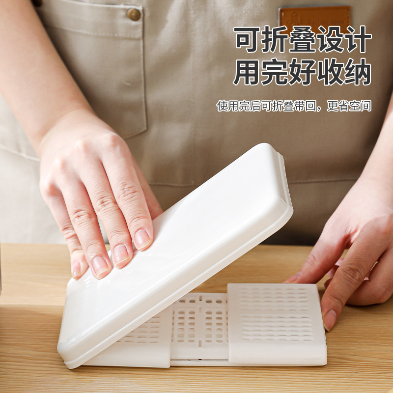 屋外ポータブル折りたたみ収納サンドイッチボックスピクニックフルーツクリッパーダストプルーフクリエイティブ弁当収納ボックス|undefined