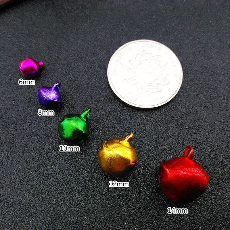 Colorful Aluminum Bell Wholesale DIY Jewelry Accessories Bell Bracelet Anklet Pendant Pendant Dance Small Bell Pendant