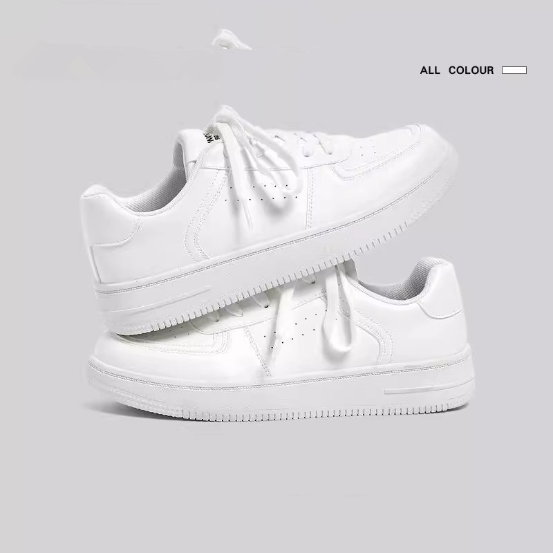 Sneaker bianche donna chunky platform scarpe skateboard comode_voghion.com