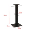Adjustable Rotatable: Square Black (8 Hooks)