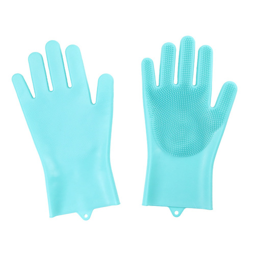 Pet Bath Gloves Dog and Cat Anti-Scratch and Anti-Bite Cleaning Supplies Dog and Cat Golden Retriever Bath Massage Brush 6