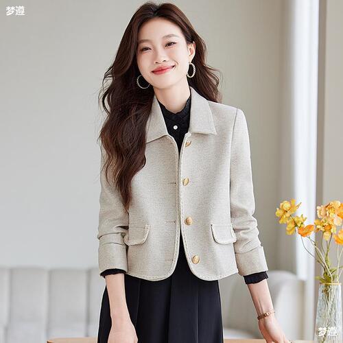 Short women's scented windcoat blazer spring and autumn new casual high-end style popular top autumn
