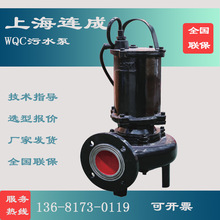 上海连成潜水排污泵带搅匀污水泵380V污泥泵1.5无堵塞回流泵
