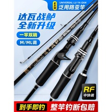 日本达瓦进口路亚全套路亚竿ML远投海杆枪直柄微物正品新手钓鱼竿
