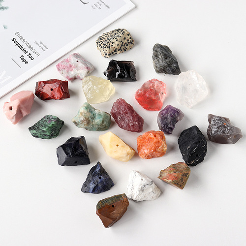 Natural crystal raw stone incense insert powder amethyst crystal block incense burner for Buddha incense insert base crystal gravel wholesale