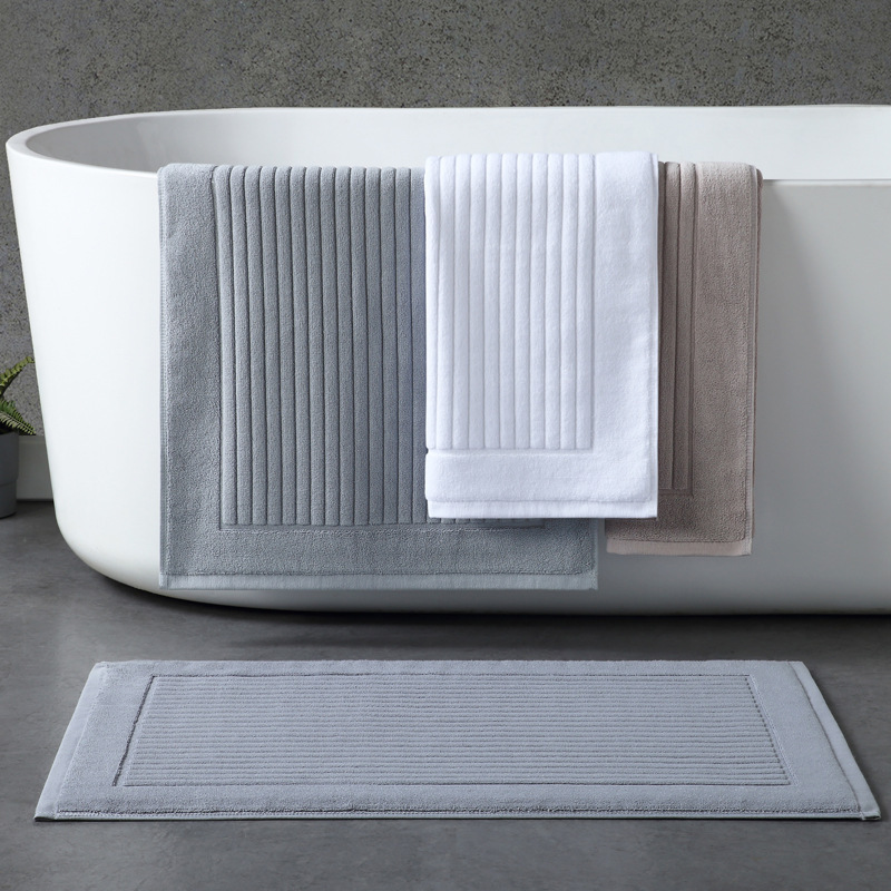 Hotel Floor Towel Cotton Thickened Bathroom Door Absorbent Floor Mat Cotton Quick-drying Foot-stepping Towel Household Machine Washable