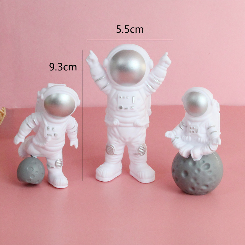 Date D'anniversaire Astronaute Plastique Fête Fournitures De Décoration De Gâteaux display picture 1