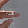 Necklace, advanced sophisticated chain for key bag , silver 925 sample, internet celebrity, light luxury style, high-quality style