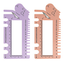 钩针编织专用尺编织工具 外销毛衣针尺规 ABS塑料尺规AC267-C1