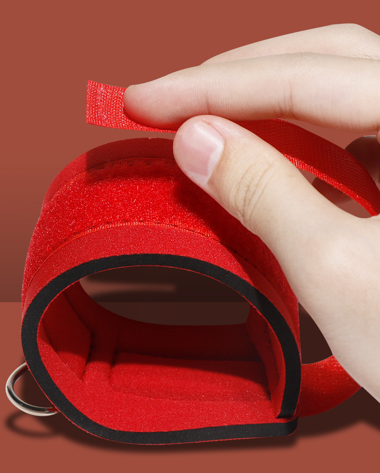 SM Reverse Handcuffs PU Leather and Alloy Restraint Set for Couples — detail image 3
