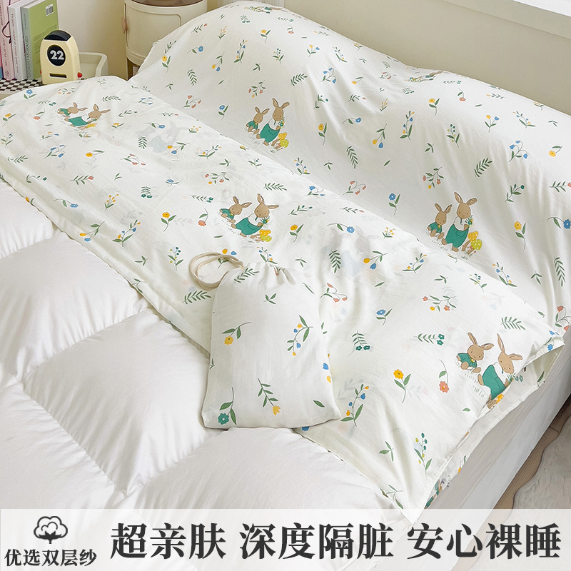 Sábanas portátiles de algodón para viajes cuatro piezas para salir tres piezas para dormir bolsas de dormir sucias para adultos