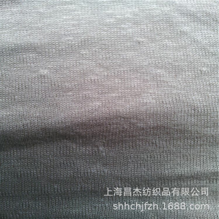 棉麻混纺面料 亚麻针织面料 棉麻针织布 棉亚麻针织汗布 麻混纺布