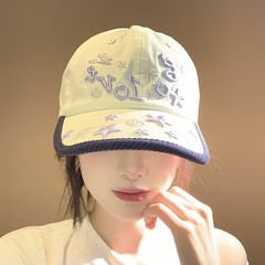 小众设计立体刺绣字母棒球帽女春夏美式嘻哈街头鸭舌帽子显脸小潮