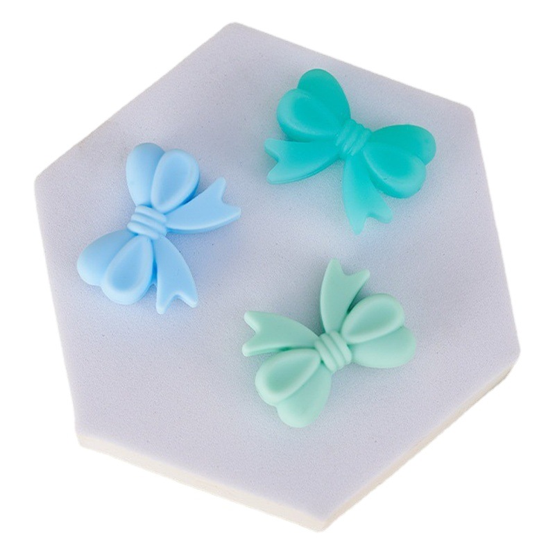 Mariposa de silicona DIY accesorios de la joyería de color perforado arco cuentas bebé teether perlas sueltas cuentas de silicona