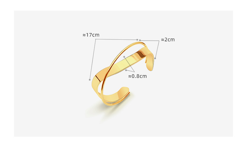 Simple Style Solid Color Titanium Steel Plating Bangle display picture 2